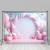 Lofaris Colorful Fairy Candyland Cake Smash Photo Backdrop