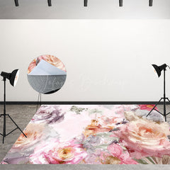 Lofaris Colorful Fine Art Floral Photo Room Set Backdrop