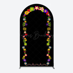 Lofaris Colorful Flag Mexican Carnival Party Arch Backdrop