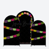 Lofaris Colorful Flag Mexican Carnival Party Arch Backdrop