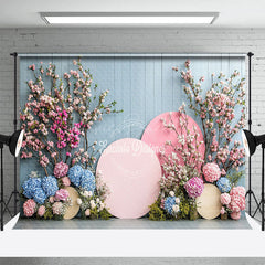 Lofaris Colorful Floral Stripe Wall Wedding Photo Backdrop