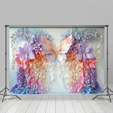 Lofaris Colorful Flower Butterfly Fine Art Photo Backdrop