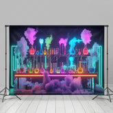 Lofaris Colorful Foggy Chemistry Experiment Lab Week Backdrop