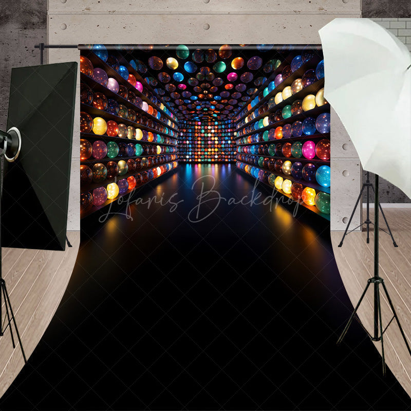 Lofaris Colorful Galaxy Orbs Sweep Backdrop Abstract Glowing Spheres Wall Futuristic Sci-Fi Studio Background