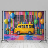 Lofaris Colorful Graffiti Back To School Photography Backdrop