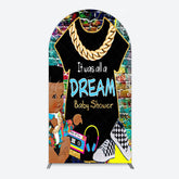 Lofaris Colorful Graffiti Bricks Wall Hiphop Arch Backdrop