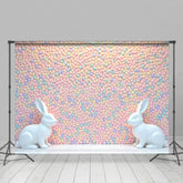 Lofaris Colorful Jordan Almonds Wall Rabbit Easter Backdrop