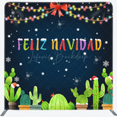 Lofaris Colorful Light Snow Cactus Mexico Pillow Case Backdrop