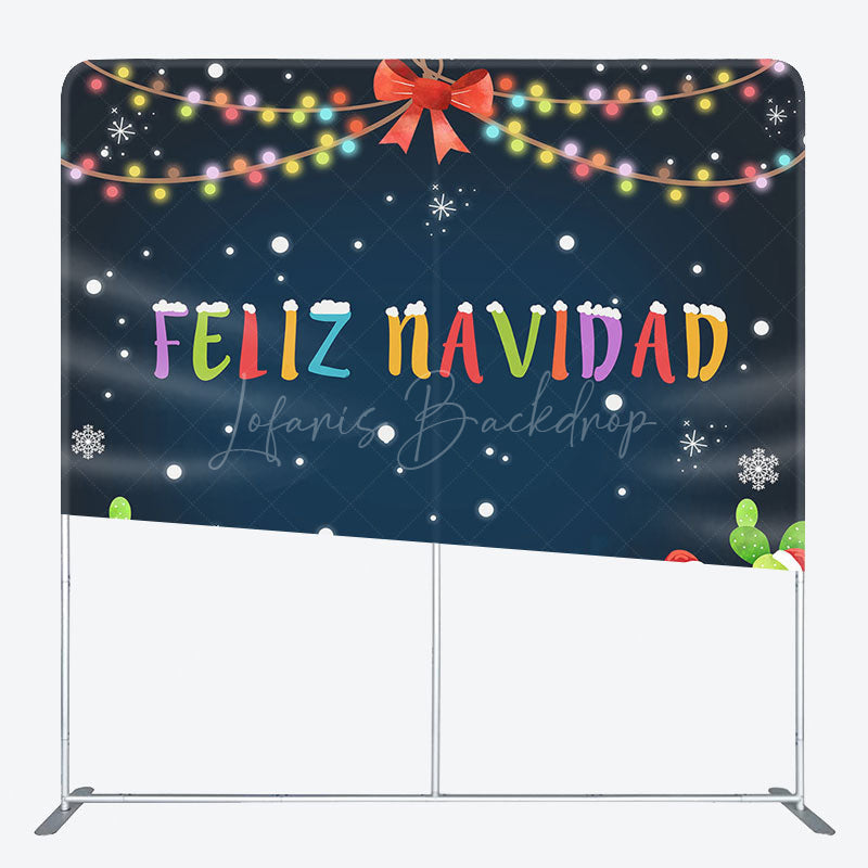 Lofaris Colorful Light Snow Cactus Mexico Pillow Case Backdrop