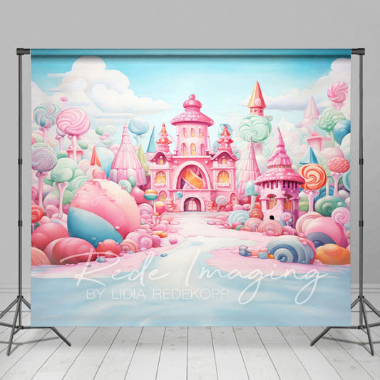 Lofaris Colorful Minty Ice Kingdom Cake Smash Photo Backdrop