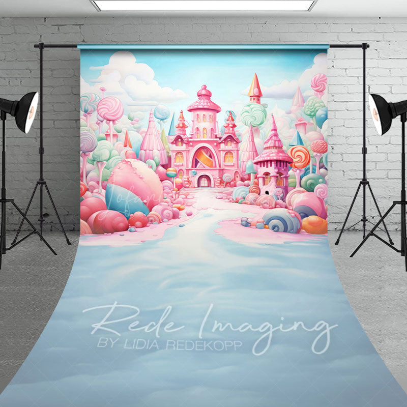 Lofaris Colorful Minty Ice Kingdom Cake Smash Sweep Backdrop