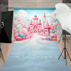 Lofaris Colorful Minty Ice Kingdom Cake Smash Sweep Backdrop