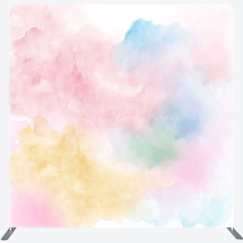 Lofaris Colorful Mixed Cloud Birthday Pillow Case Backdrop