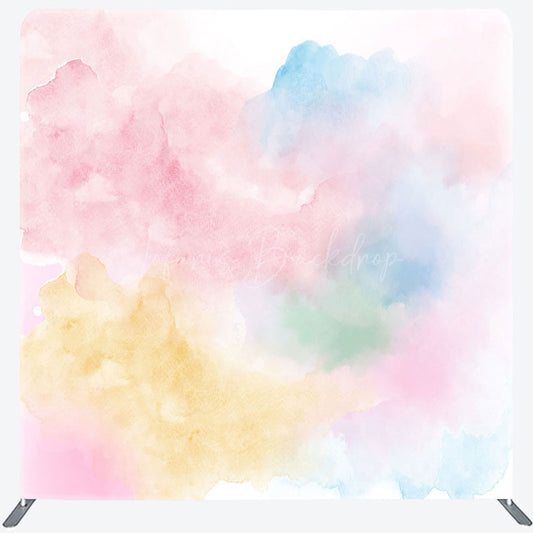 Lofaris Colorful Mixed Cloud Birthday Pillow Case Backdrop