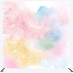 Lofaris Colorful Mixed Cloud Birthday Pillow Case Backdrop