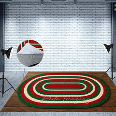 Lofaris Colorful Oval Carpet Fabric Floor Backdrop For Photo