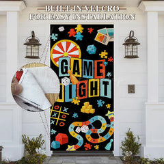 Lofaris Colorful Puzzle Dice Game Night Party Door Cover