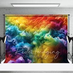 Lofaris Colorful Rainbow Wrinkles Fine Art Photo Backdrop
