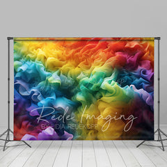 Lofaris Colorful Rainbow Wrinkles Fine Art Photo Backdrop