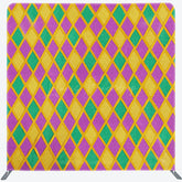 Lofaris Colorful Rhombus Mardi Gras Party Pillow Case Backdrop