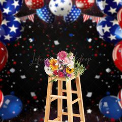Lofaris Colorful Ribbons Celebration Holiday Photo Backdrop