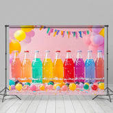 Lofaris Colorful Soda Drink Balloons Cake Smash Backdrop