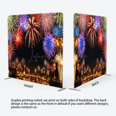 Lofaris Colorful Sparkle Night Scene Square Tension Backdrop
