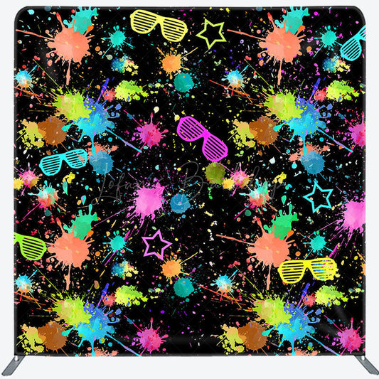 Lofaris Colorful Splash Print Sunglass Pillow Case Backdrop