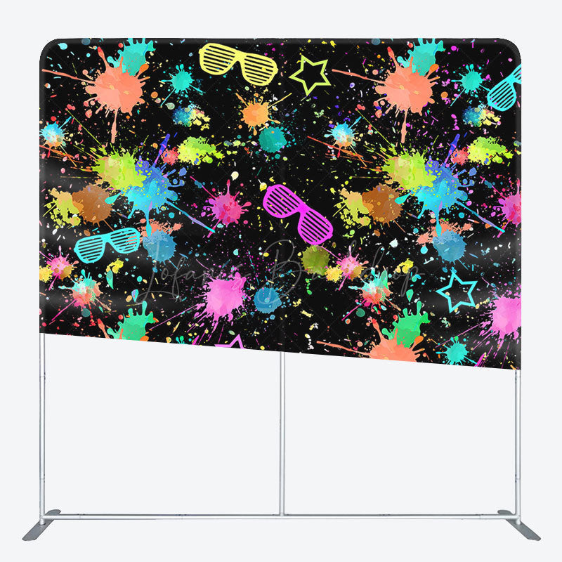 Lofaris Colorful Splash Print Sunglass Pillow Case Backdrop