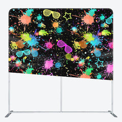 Lofaris Colorful Splash Print Sunglass Pillow Case Backdrop