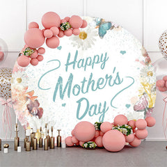 Lofaris Colorful Spring Floral Round Mothers Day Backdrop