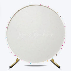 Lofaris Colorful Sprinkles Round Backdrop Donut Grow Up Party Ice Cream Sweet Shoppe Birthday Photo Prop