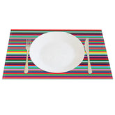 Lofaris Colorful Stripes Mexican Carnival Set of 4 Placemats