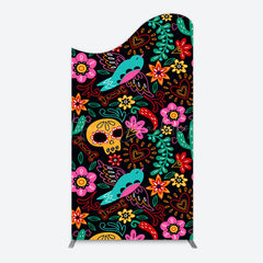 Lofaris Colorful Sugar Skulls Day Of The Dead Arch Backdrop