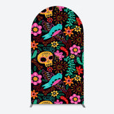 Lofaris Colorful Sugar Skulls Day Of The Dead Arch Backdrop