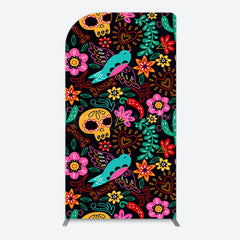 Lofaris Colorful Sugar Skulls Day Of The Dead Arch Backdrop