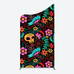 Lofaris Colorful Sugar Skulls Day Of The Dead Arch Backdrop