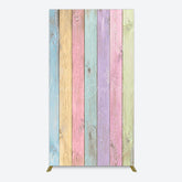 Lofaris Colorful Vintage Wood Grain Easter Rectangle Backdrop