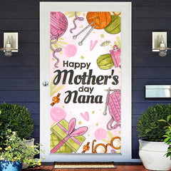 Lofaris Colorful Yarn Gifts Happy Mothers Day Door Cover