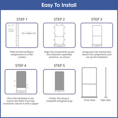 Lofaris Commercial Custom Logo Printing Ez Extend Display Stand