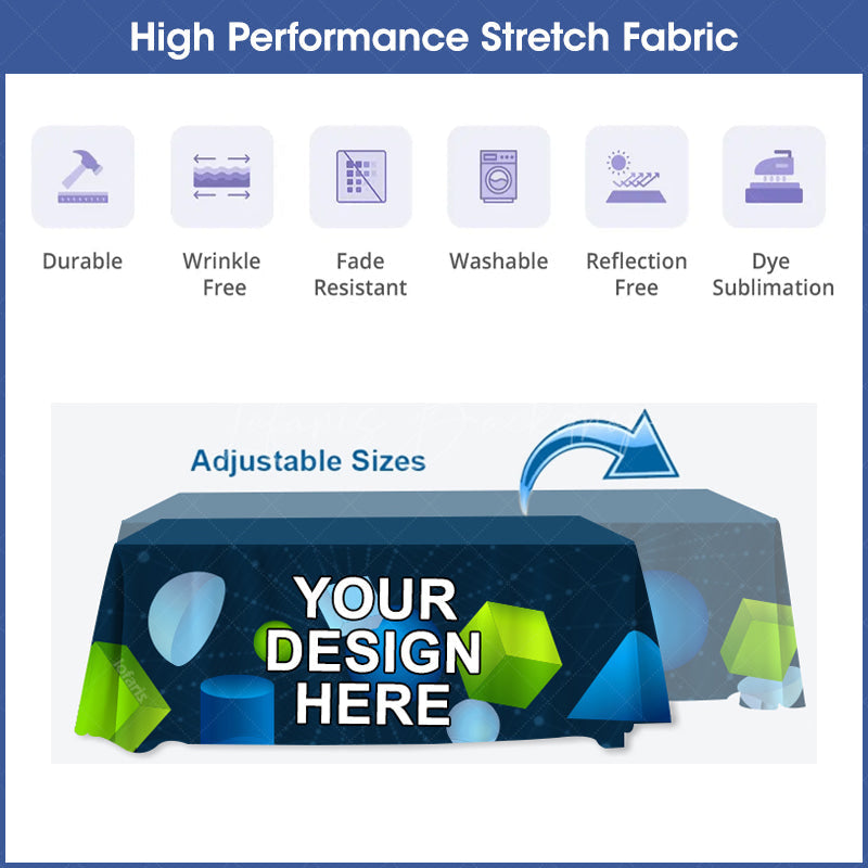Lofaris Commercial Custom Printing Logo Convertible Table Throw