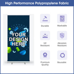 Lofaris Commercial Custom Printing Text Roll Up Banner Stand