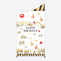 Lofaris Construction Maintenance Birthday Arch Backdrop