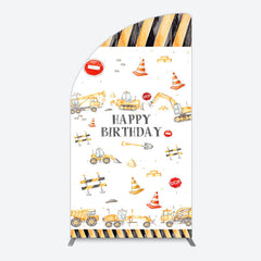 Lofaris Construction Maintenance Birthday Arch Backdrop