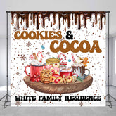Lofaris Cookies Cocoa Custom White Family Residence Backdrop