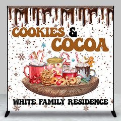 Lofaris Cookies Cocoa Custom White Family Residence Backdrop