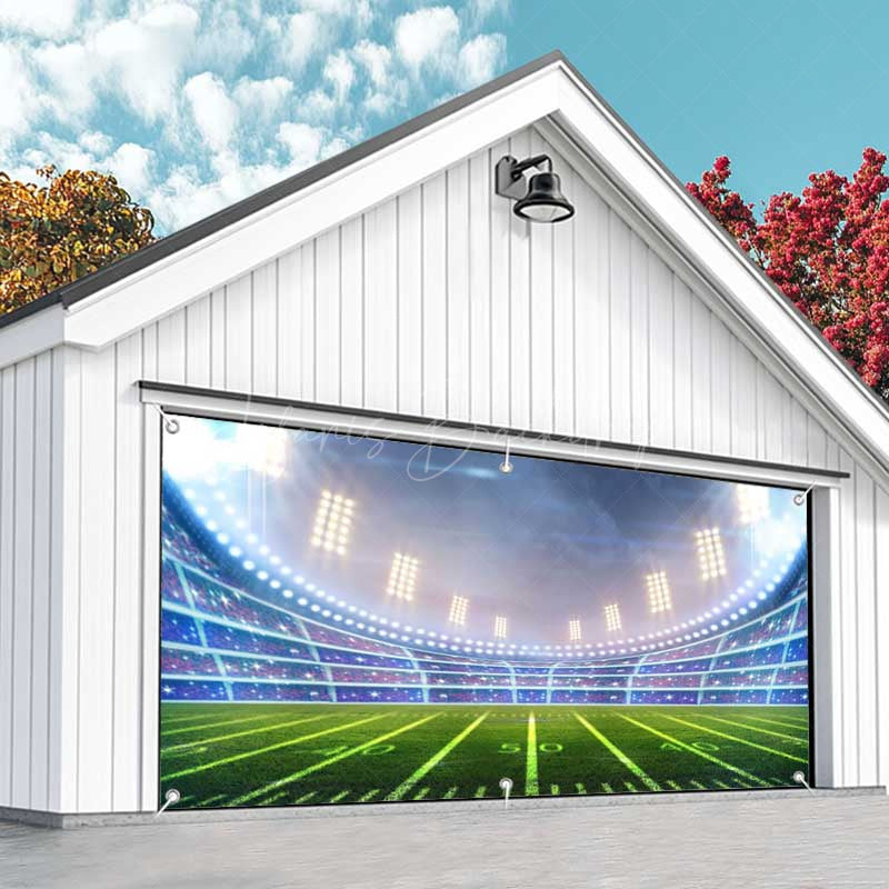 Lofaris Cool Football Game Day Stadium Garage Door Banner