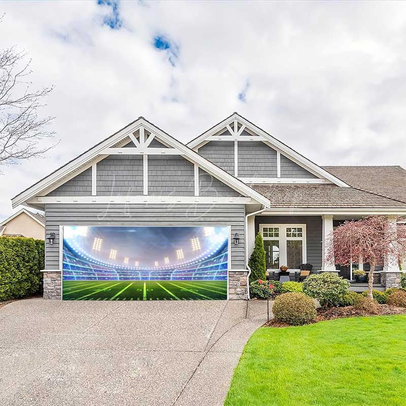 Lofaris Cool Football Game Day Stadium Garage Door Banner