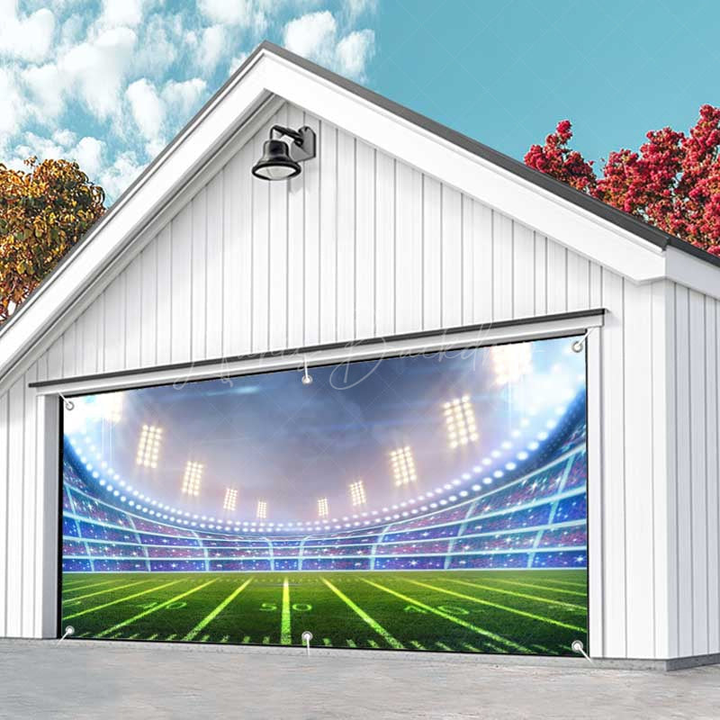 Lofaris Cool Football Game Day Stadium Garage Door Banner