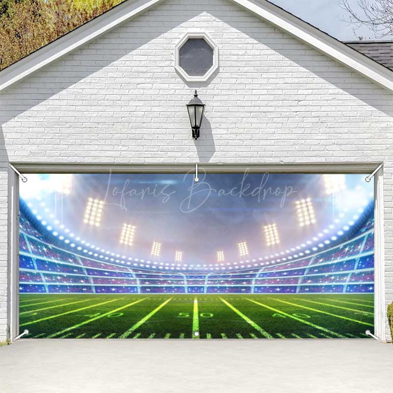 Lofaris Cool Football Game Day Stadium Garage Door Banner
